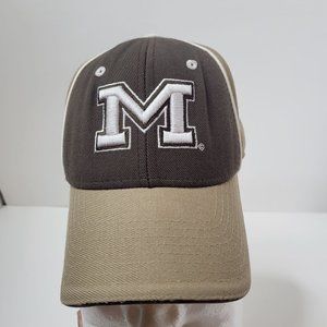 Zephyr Brand University of Michigan Wolverines Brown/Tan Fitted Hat Sz 6 3/4 Cap